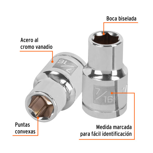 Dado de 6 Puntas 7/16" - Alta Precisión y Durabilidad