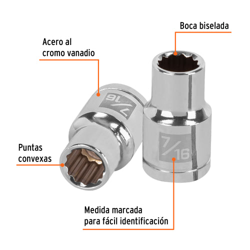 Dado de 12 Puntas 7/16" D-5414