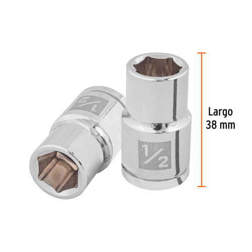 Dado de 6 Puntas 1/2" en Acero Cromo Vanadio – Resistencia