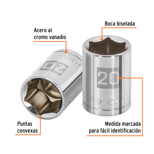 Dado de 6 Puntas 20 mm D-5420-M - Alta Precisión y Durabilidad