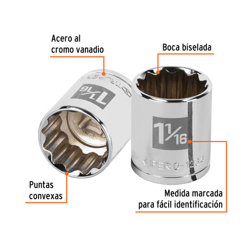 Dado de 12 Puntas 1-1/16" D-5434