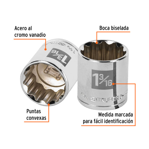 Dado de 12 Puntas 1-3/16" - Alta Durabilidad y Precisión