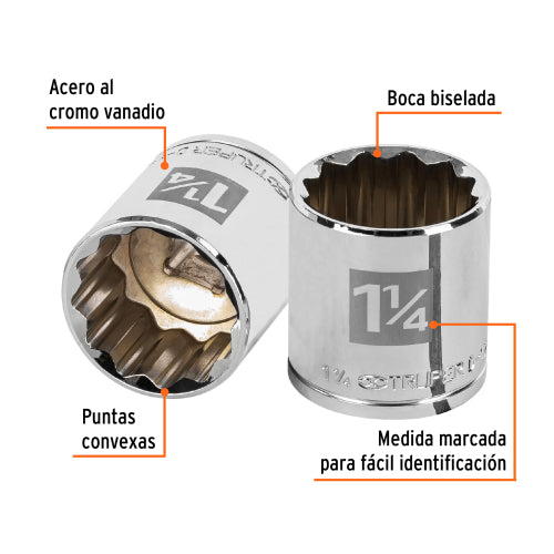 Dado de 12 Puntas 1-1/4" - Durabilidad y Resistencia