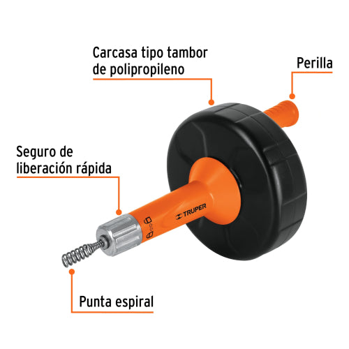 Destapacaños DECA-25: Cable con Alma de Nylon de 7.6m