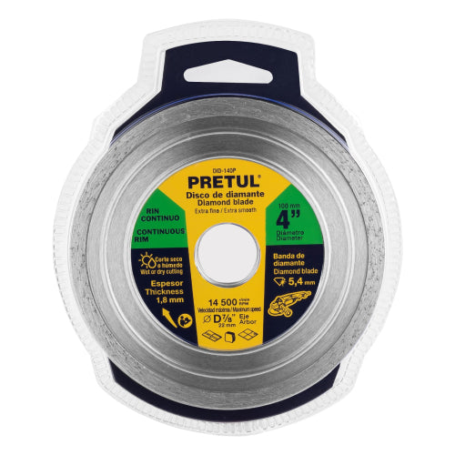 Disco Rin 4" Pretul D-802C-P para Cortes Precisos