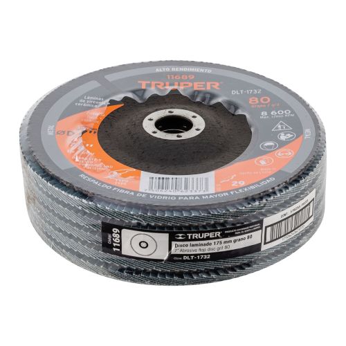 Disco Laminado 7" G-80 DLT-1732 para Rebabeo y Limpieza