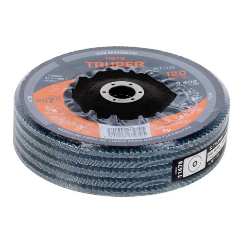 Disco Laminado 7" G-120 DLT-1733 para Rebabeo y Limpieza