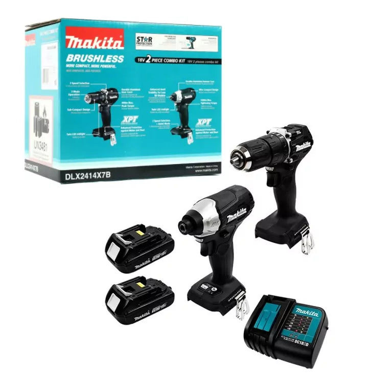Combo Herramientas Makita: Taladro + Llave de Impacto + Cargador
