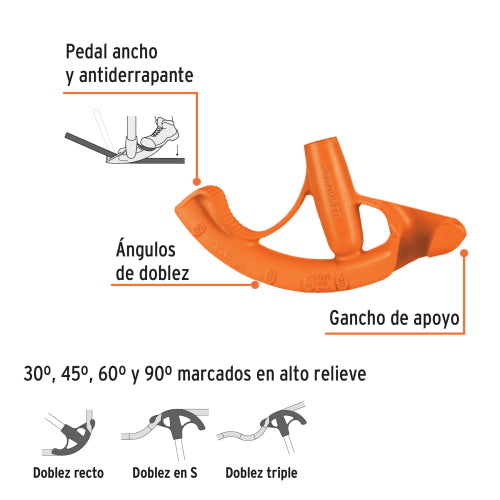 Doblador de Tubo Conduit 1' para Plomería y HVAC