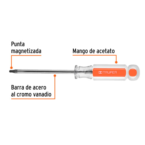 Desarmador Punta Torx DT-20 | Herramienta Profesional Duradera