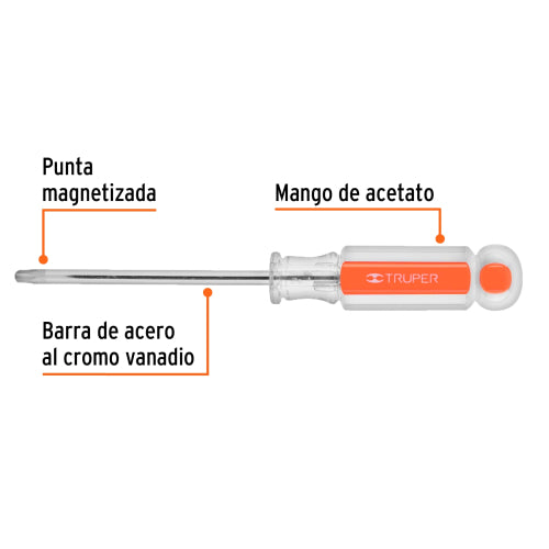 Desarmador Torx DT-27: Punta Anti-Deslizante y Magnetizada