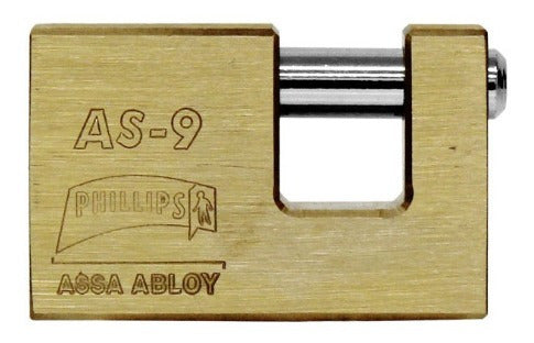 Candado De Latón Para Cortinas Metálicas 75 Mm Alta Segurida