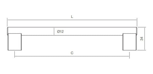 Mod. I-333 Jaladera 12x160mm