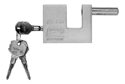 Candado De Hierro Para Cortinas Metálicas Alta Seguridad Mod