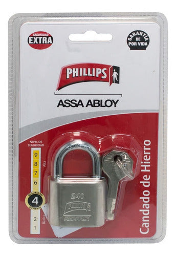 Candado De Acero 40mm Extra Seguridad Mod. 240