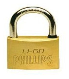 Candado De Latón 60 Mm Linea Internacional Mod. Li-60 Doble