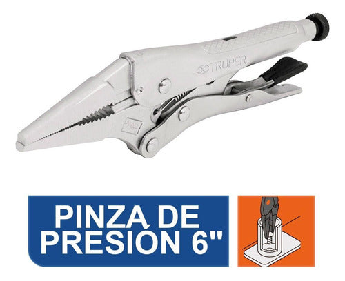 Pinza De Presión 6', Punta Larga Truper 17432