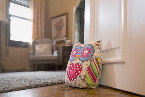 Retenedor De Puerta Buho Corazon