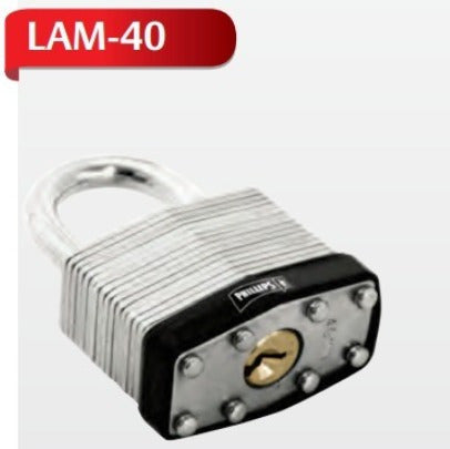 Candado Laminado 4 Pernos 40 Mm Mod. Lam-40
