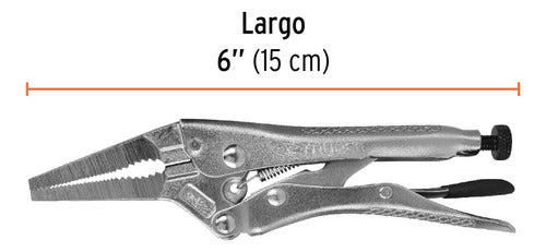 Pinza De Presión 6', Punta Larga Truper 17432