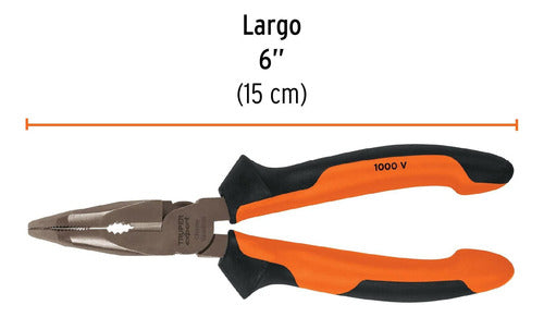 Pinza De Punta Curva T-302-6x