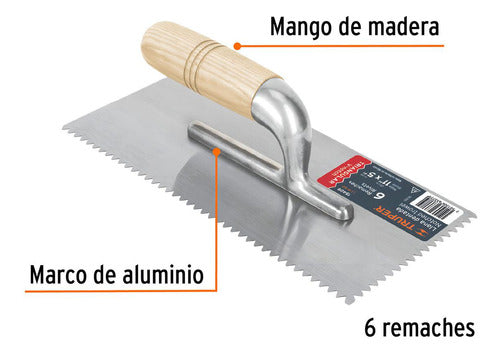 Llana Canto Dentado Triangular Llm-6d