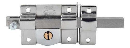 Cerradura Barra Fija Cromo 800 Phillips Izquierda