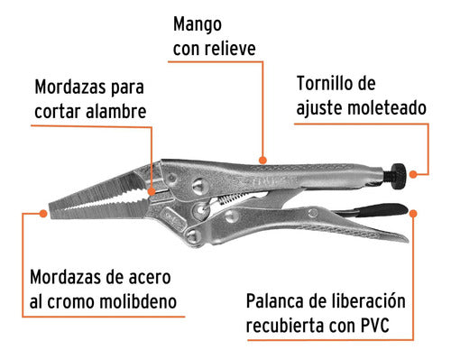 Pinza De Presión 6', Punta Larga Truper 17432