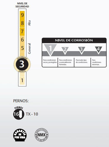 Candado De Hierro Para Cortinas Metálicas Alta Seguridad Mod