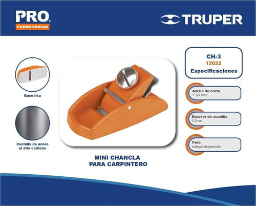 Mini Chancla Para Carpintero Truper 12022