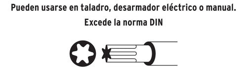 Juego De 7 Puntas Torx, Largo Con Seguro 1 , En Organizador