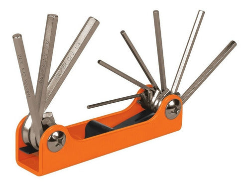 Llaves Allen Std T. Navaja Lamina 9 Pz Truper 15566