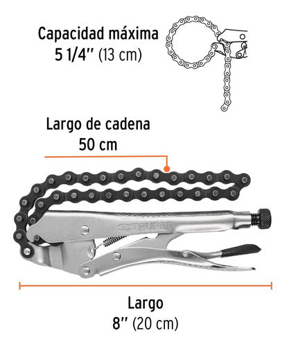 Pinza De Presion Con Cadena Ppt-cad