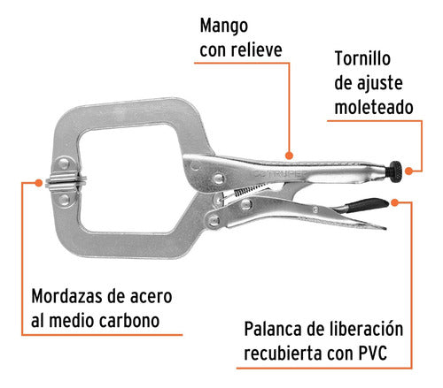 Pinza  C  De Presion 9  Ppc-9r