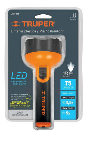 Linterna Recargable Plastica Led Lired-75t