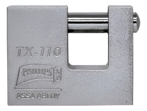 Candado De Hierro Para Cortinas Metálicas Alta Seguridad Mod