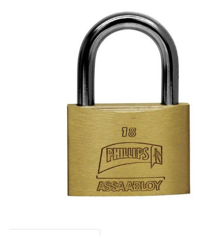 Candado De Latón Sólido 4 Pernos 44 Mm Mod. 18