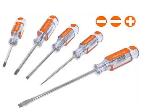 Juego Desarmadores 5 Pz Acetato Truper 14137