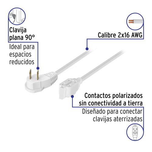 Extension Electrica Domestica 3 mts ED-3B