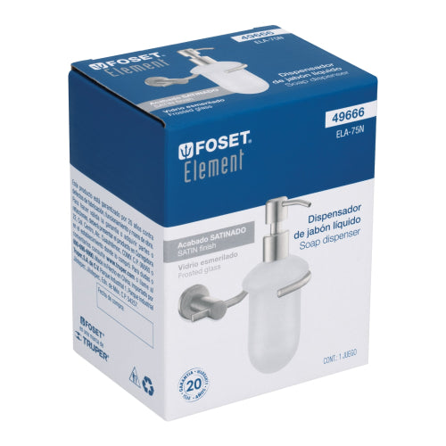 Dispensador de Jabón Líquido Elegante - Acabado Satinado