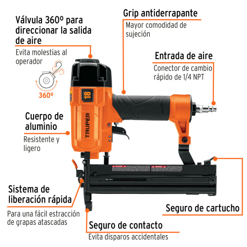 Clavadora Neumática ENNE-120 Profesional | Mueblería y Carpintería
