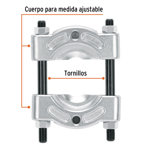 Extractor de Baleros EX-B2: Alcance Ajustable 25 mm a 62 mm