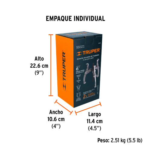 Extractor de Poleas 3 Quijadas EX-P6 | Herramientas Duraderas