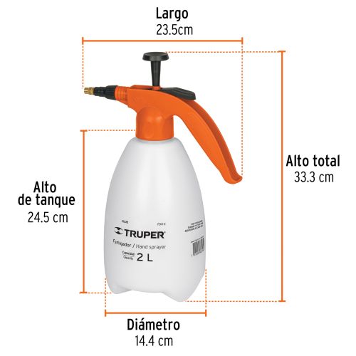 Botella Rociadora de 2L: Ideal para Plaguicidas y Jardines