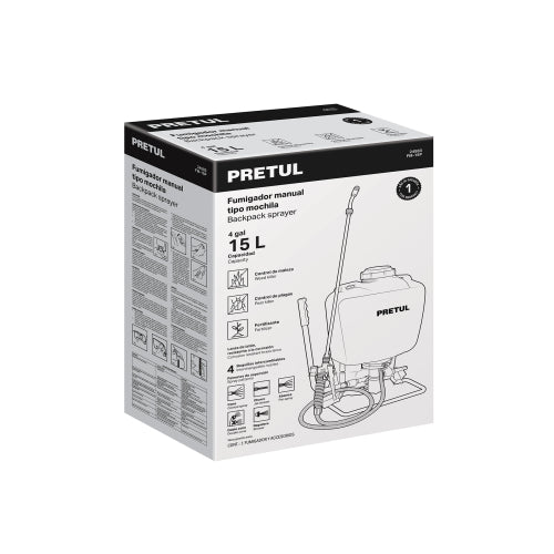 Fumigador de Mochila 15L FM-15P - Alta Capacidad y Durabilidad