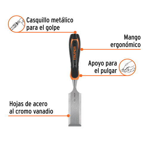 Formon 1 1/2" FT-1-1/2 | Acero Cromo Vanadio Duradero