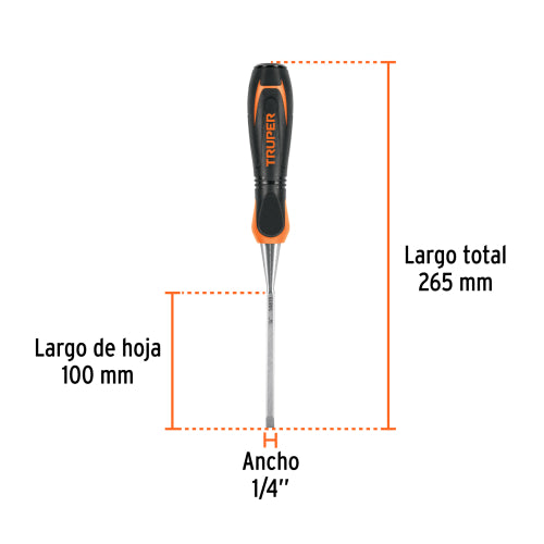 Formon 1/4" FT-1/4 | Acero Cromo Vanadio & Comfort Grip