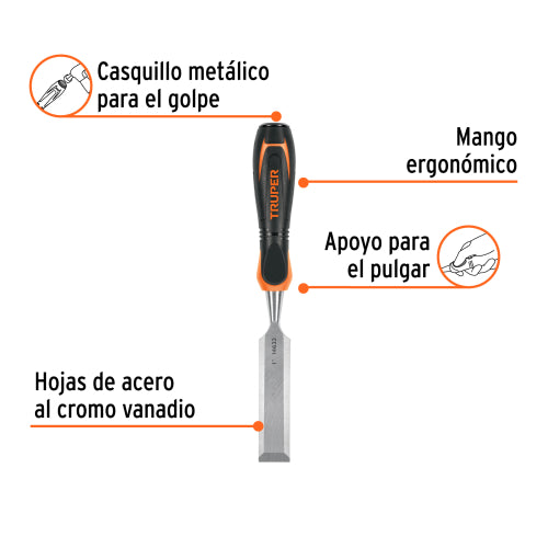 Formon 1" FT-1 - Herramienta Duradera y Ergonómica