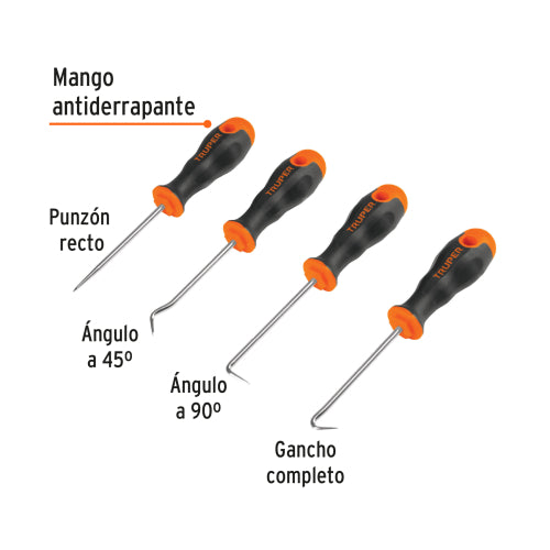 Juego de Puntas y Ganchos GAN-4: Precisión Multiusos