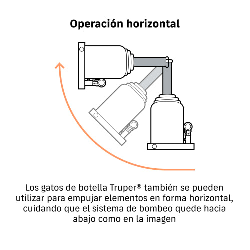 Gato hidráulico de botella de 2 Ton, TRUPER
